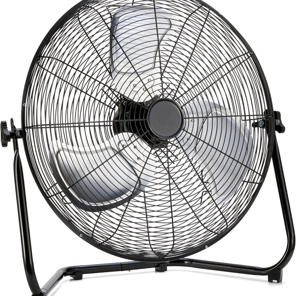 20" High Velocity Industrial Fan, Floor Fan, with 3 Speeds, Tilt Head, ETL-Liste